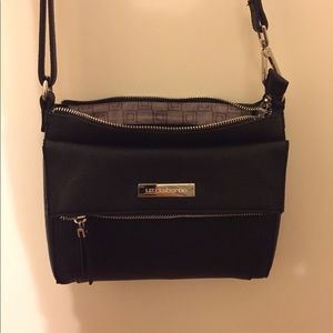 Classy black Liz Claiborne crossbody purse